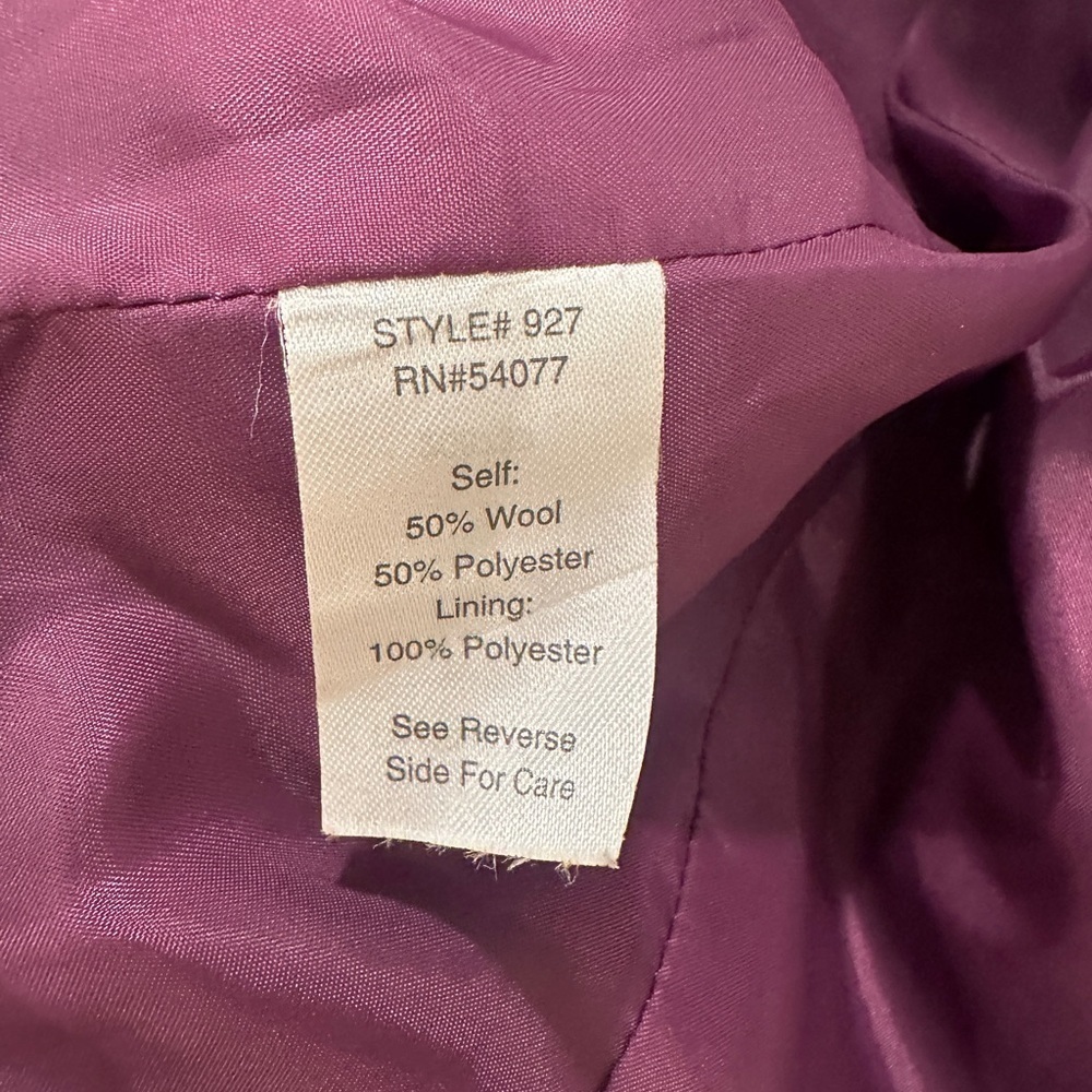 CAbi Plaid Wool Blend Blazer Jacket Size 6 - Picture 5 of 5